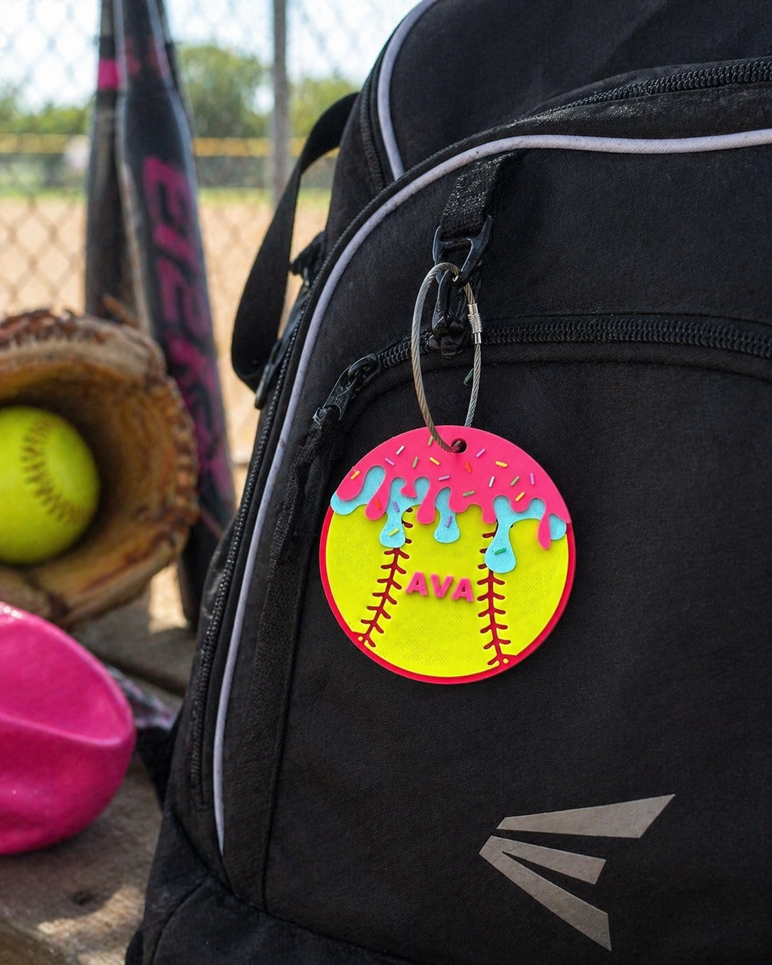 Softball Double Drip Swag-Tag